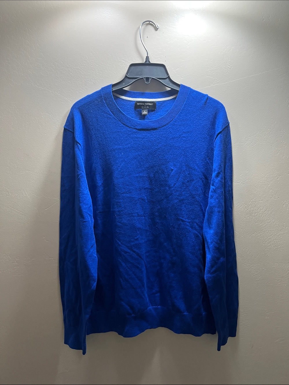 Banana Republic Men's Crewneck Sweater - Blue